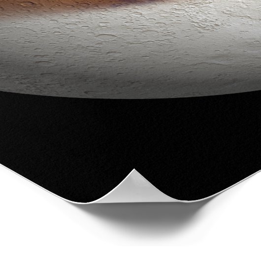 Simulierte Sicht auf die Mars Poster (Ecke)