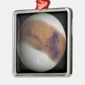Simulierte Sicht auf die Mars Silbernes Ornament (Links)