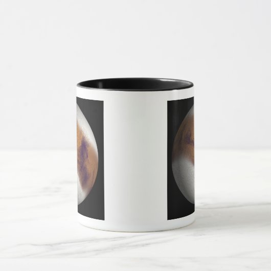 Simulierte Sicht auf die Mars Tasse (Zentrum)