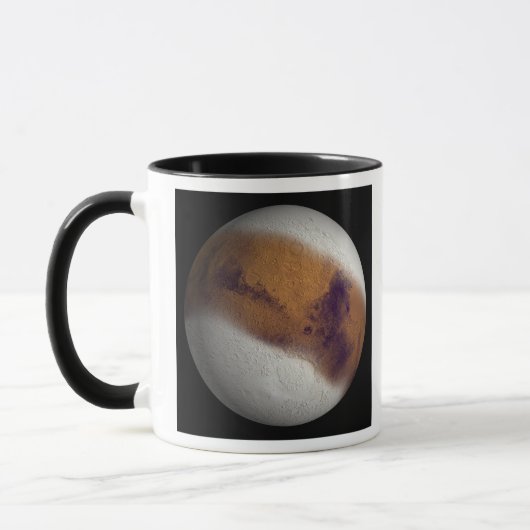 Simulierte Sicht auf die Mars Tasse (Links)