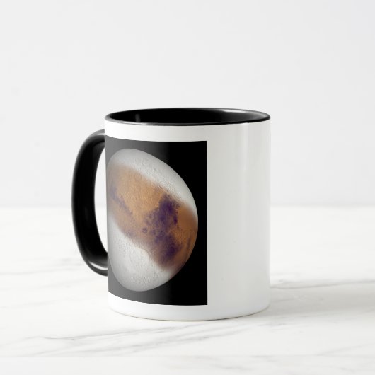 Simulierte Sicht auf die Mars Tasse (Vorderseite Links)