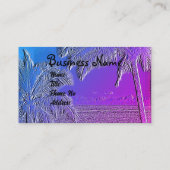 Simulierte Visitenkarte für Embossed Beach-Szenen (Rückseite)