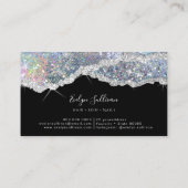 Simulierte Visitenkarte für Glitzer (Rückseite)