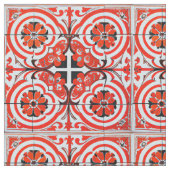 Simulierte Wiederholung der Mosaikfliese, einfach  Stoff (Nahaufnahme)