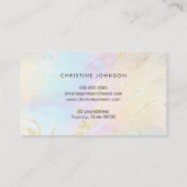 simulierter Folienlotus auf den holografischen Eff Visitenkarte (Rückseite)