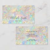 simulierter Glitzer auf der neuen Opal-Visitenkart Visitenkarte (Vorne/Hinten)