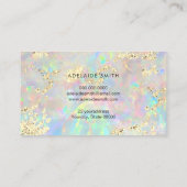 simulierter Glitzer auf der neuen Opal-Visitenkart Visitenkarte (Rückseite)