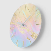 simulierter Glitzer auf IMITATEN holografisch Große Wanduhr (Winkel)