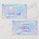 ・ simulierter Glitzer auf Imitaten irisierende lil Visitenkarte (Vorne/Hinten)