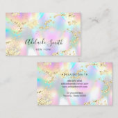 simulierter Glitzer auf Imitaten irisierende Textu Visitenkarte (Vorne/Hinten)