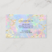 simulierter Glitzer auf Imitaten Visitenkarte (Rückseite)