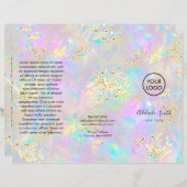 simulierter Glitzer auf opaler Broschüre (Vorne/Hinten)