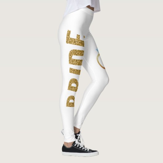 Simulierter Glitzer BRIDE-Leggings mit Ring Leggings (Rechts)