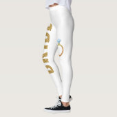Simulierter Glitzer BRIDE-Leggings mit Ring Leggings (Links)