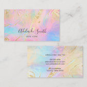 simulierter Glitzer Venen IMITATE holografischer M Visitenkarte (Vorne/Hinten)