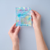 simulierter holografischer irisierender Hintergrun Flyer (Gruppe)