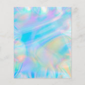 simulierter holografischer irisierender Hintergrun Flyer (Hinten)