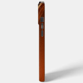 Simulierter Lederherz Zipper Case-Mate iPhone Hülle (Rückseite / Links)