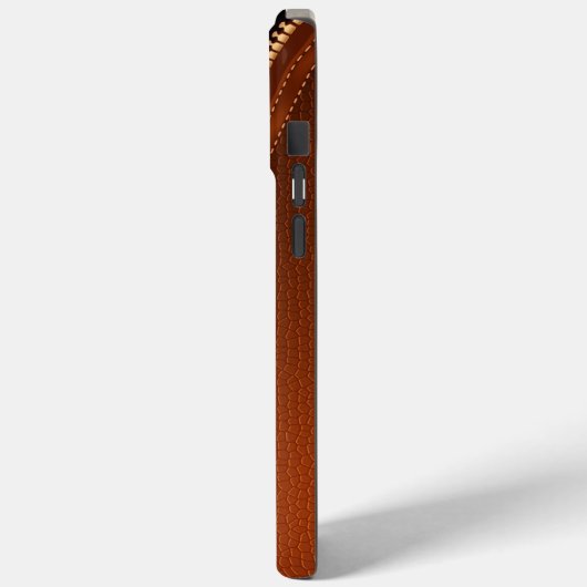 Simulierter Lederherz Zipper Case-Mate iPhone Hülle (Rückseite / Links)