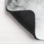 Simulierter weißer und schwarzer Marmor Mousepad (Ecke)