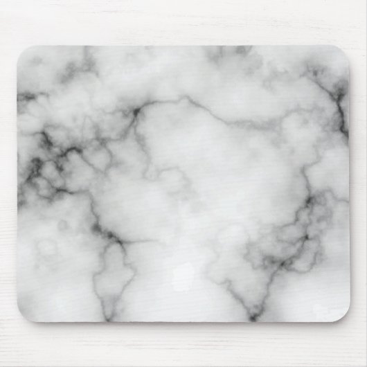 Simulierter weißer und schwarzer Marmor Mousepad (Vorne)
