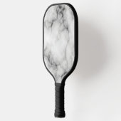Simulierter weißer und schwarzer Marmor Pickleball Schläger (Links)