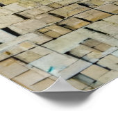 Simuliertes Elefantenmosaikposter Poster (Ecke)