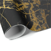 simuliertes goldfarbenes Glitzer-Umhüllungspapier Geschenkpapier (Rolleneckpunkt)