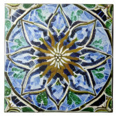 Simuliertes Mosaikmuster im Glaslook Fliese (Vorderseite)