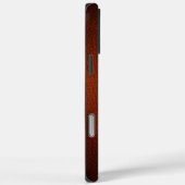 Simuliertes natürliches dunkelbraunes Leder iPhone Case-Mate iPhone Hülle (Rückseite / Rechts)