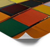 Simuliertes Tiger-Mosaikposter Poster (Ecke)