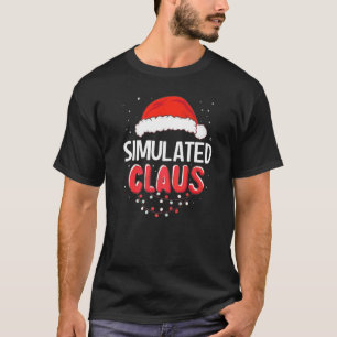 Simuliertes Weihnachtsmann-Weihnachts-Passkostüm P T-Shirt