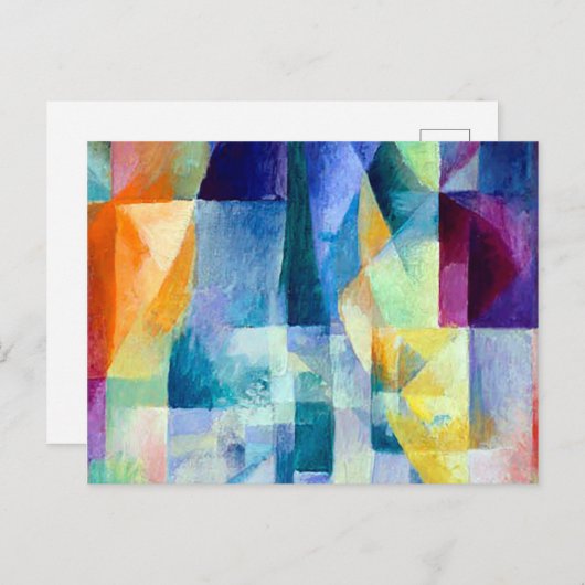 Simultane Fenster von Robert Delaunay Postkarte (Vorne/Hinten)