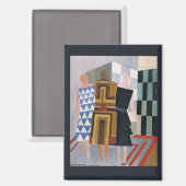 Simultane Kleiderformen von Sonia Delaunay, Magnet (Vorderseite/Rückseite)