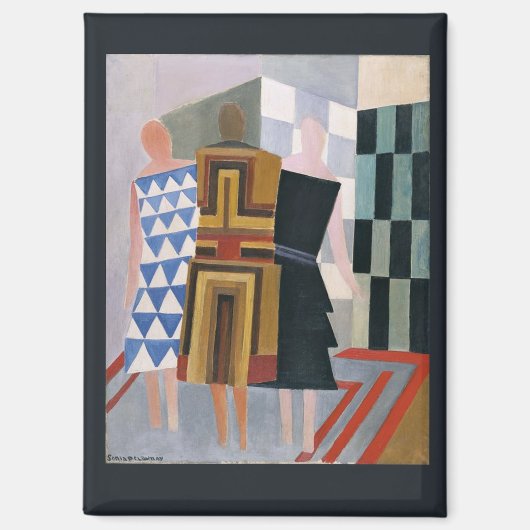 Simultane Kleiderformen von Sonia Delaunay, Magnet (Vorderseite)