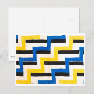 Simultane Stoffe Sonia Delaunay Postkarte