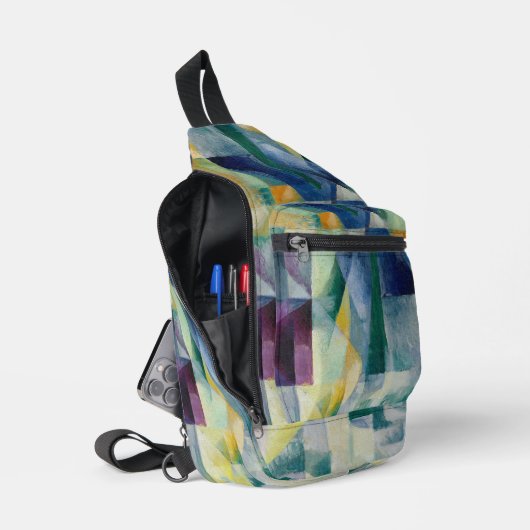 Simultanes Fenster 1912 von Robert Delaunay Crossbody Bag (Offen)