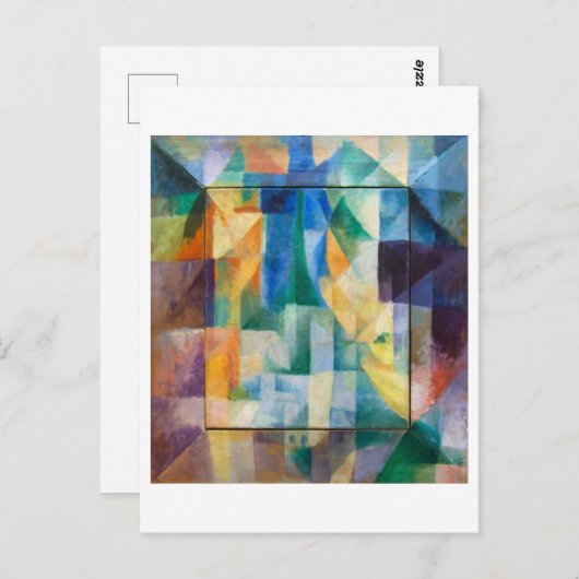 Simultanes Windows | Robert Delaunay | Postkarte (Vorne/Hinten)