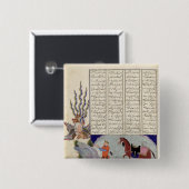 Simurgh bietet Zal, den Vater von Roustem an Button (Vorne & Hinten)