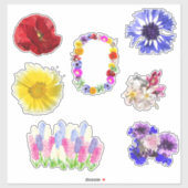 Simvol-Aufkleber-Blume Aufkleber (Blatt)