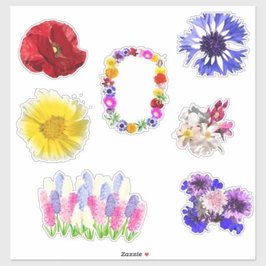 Simvol-Aufkleber-Blume Aufkleber (Blatt)