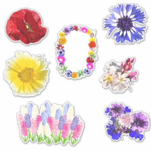 Simvol-Aufkleber-Blume Aufkleber (Vorderseite)