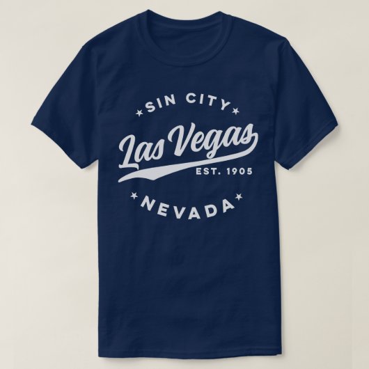 Sin City Las Vegas Nevada White T-Shirt (Design vorne)