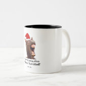 Sin Coquito No Es Navidad! Zweifarbige Tasse (VorderseiteRechts)