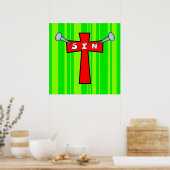 Sin und Kreuz Poster (Küche)