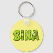 Sina Name Kiwi Design Schlüsselger Schlüsselanhänger (Vorderseite)