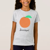 Sinaasappel Orange Dutch Fruity Fun Food Art T-Shirt (Vorderseite)