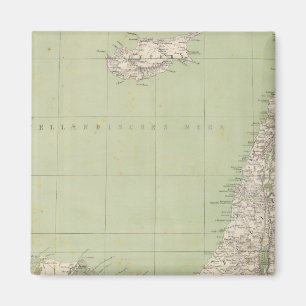 Sinai, Ägypten, Syrien, Atlas-Karte Magnet