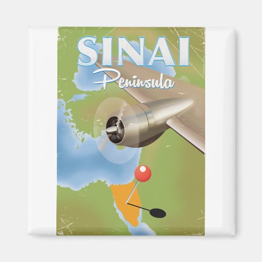 Sinai Halbinsel Flugplakat Magnet (Vorne)