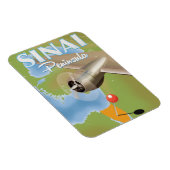 Sinai-Halbinsel Flugreiseplakat Magnet (Rechte Seite)